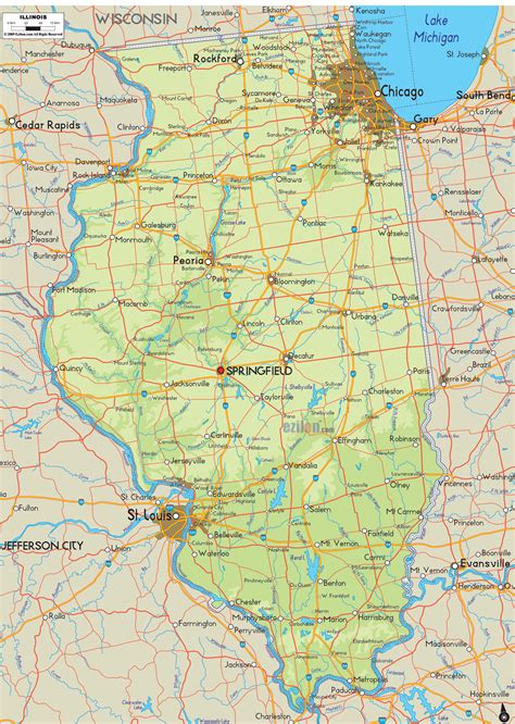 map of illinois.